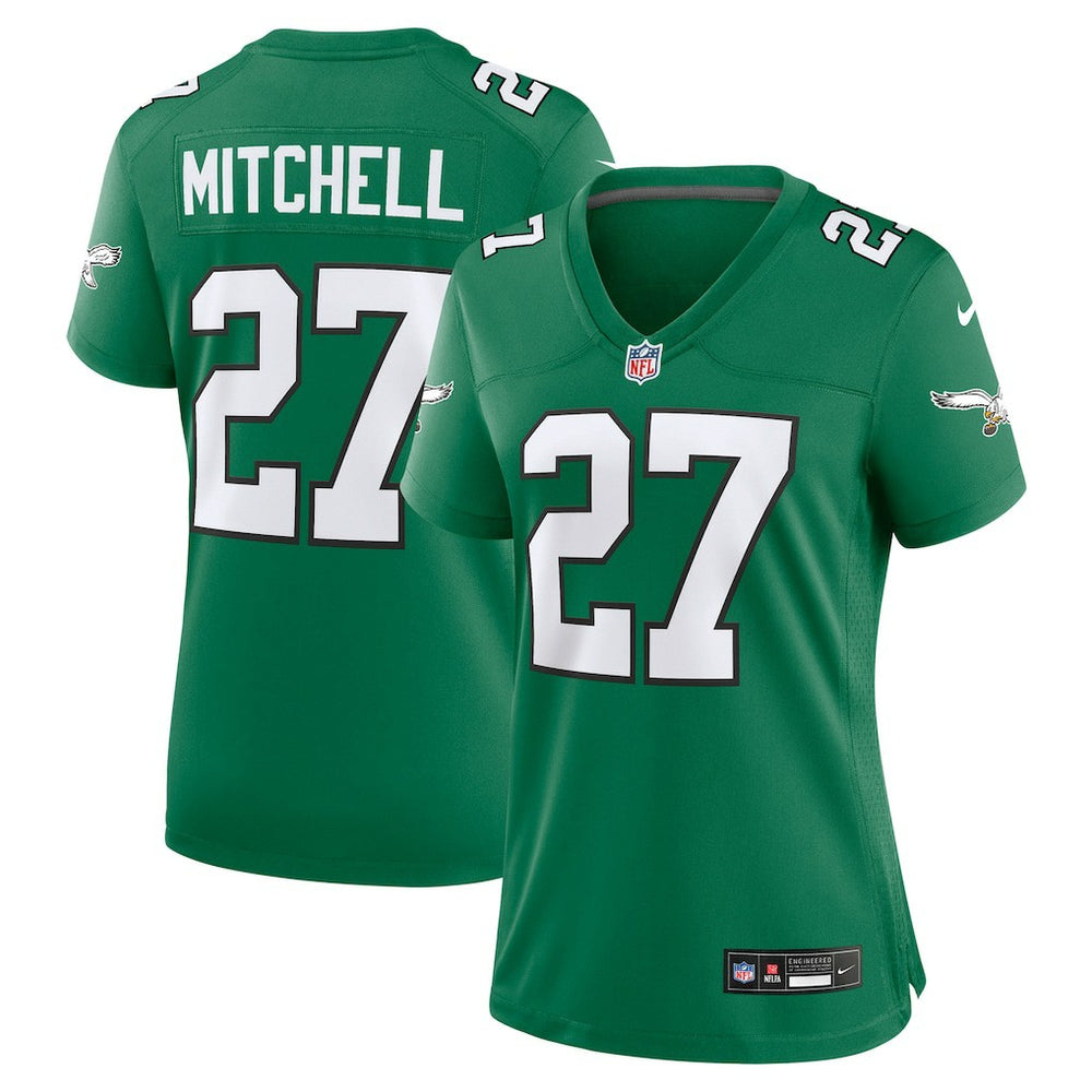 Quinyon Mitchell Philadelphia Eagles Women's Alternate Game Jersey - Kelly Green Jerseys