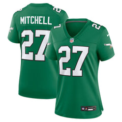 Quinyon Mitchell Philadelphia Eagles Women's Alternate Game Jersey - Kelly Green Jerseys