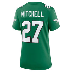 Quinyon Mitchell Philadelphia Eagles Women's Alternate Game Jersey - Kelly Green Jerseys