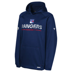 New York Rangers Fanatics Youth Authentic Pro Rink Raglan Hoodie - Navy | US 202634969