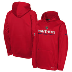 Florida Panthers Fanatics Youth Authentic Pro Rink Raglan Hoodie - Red | US 202634971