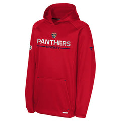 Florida Panthers Fanatics Youth Authentic Pro Rink Raglan Hoodie - Red | US 202634971