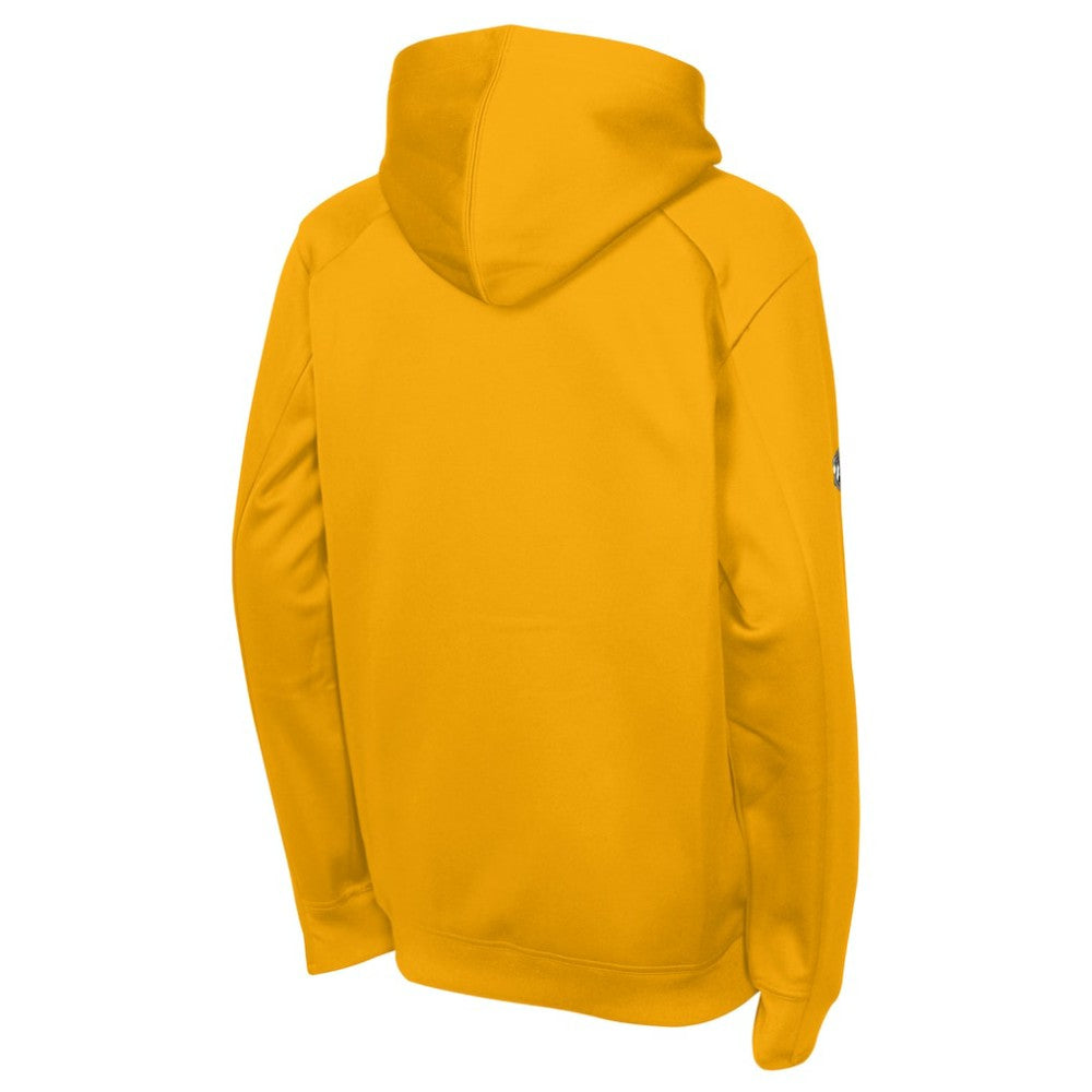 Nashville Predators Fanatics Youth Authentic Pro Rink Raglan Hoodie - Gold | US 202634973