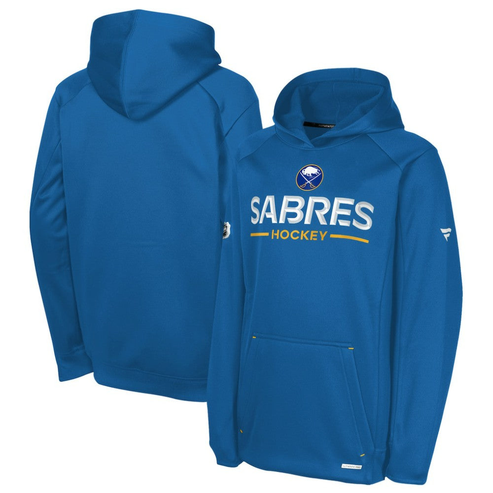 Buffalo Sabres Fanatics Youth Authentic Pro Rink Raglan Hoodie - Royal | US 202634975