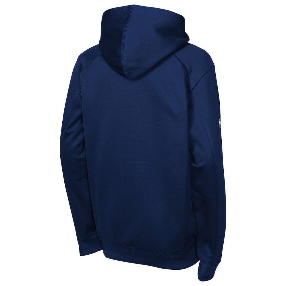 Seattle Kraken Fanatics Youth Authentic Pro Rink Raglan Hoodie - Deep Sea Blue | US 202634978