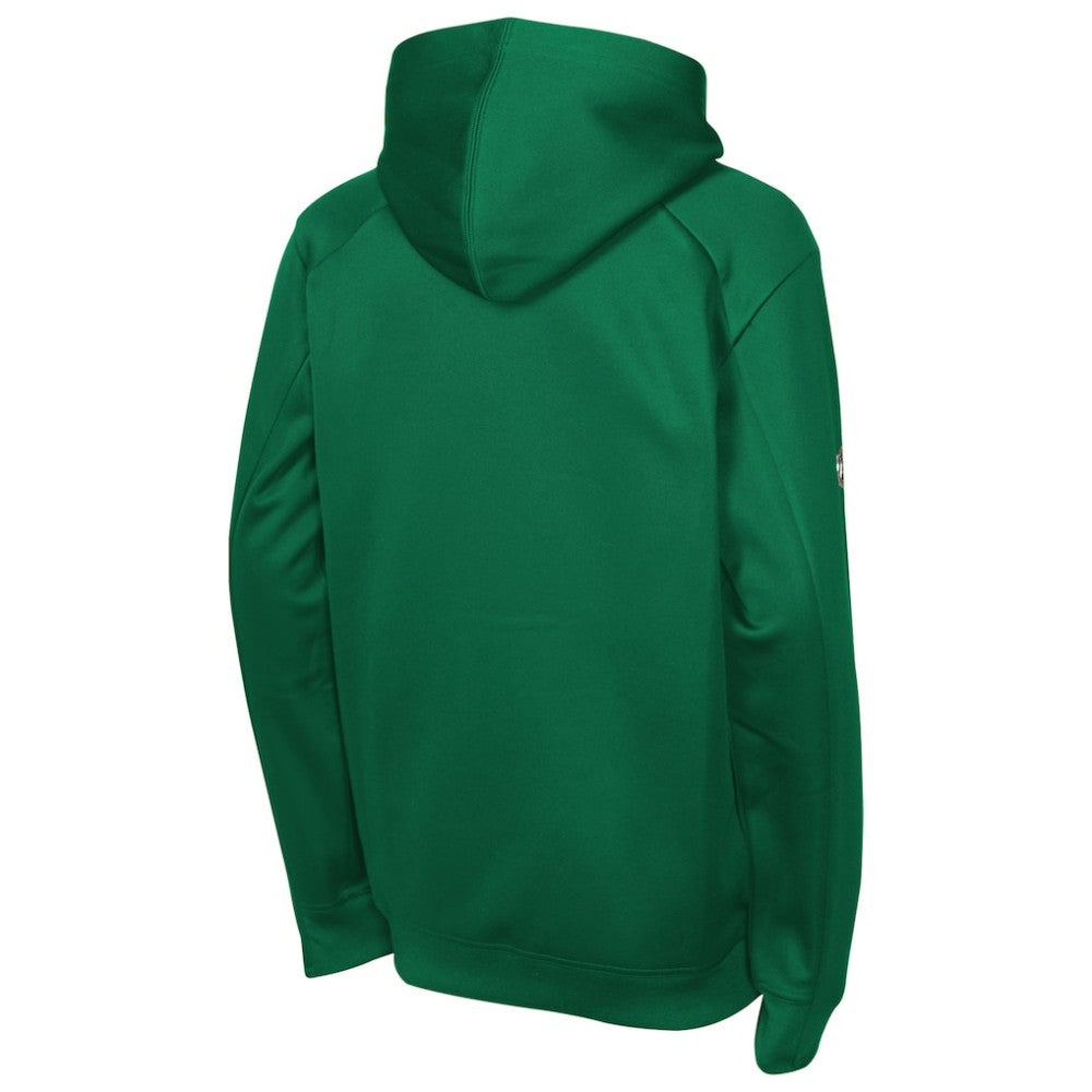 Dallas Stars Fanatics Youth Authentic Pro Rink Raglan Hoodie - Kelly Green | US 202634979