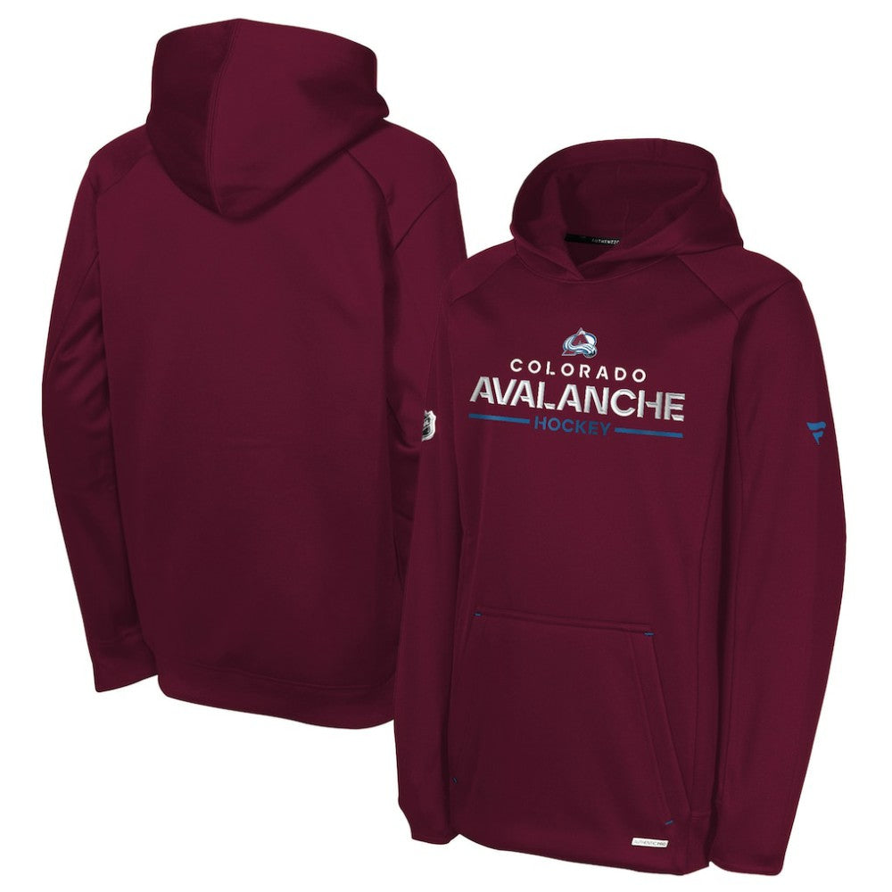 Colorado Avalanche Fanatics Youth Authentic Pro Rink Raglan Hoodie - Burgundy | US 202634981