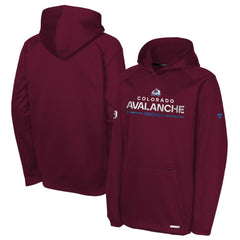Colorado Avalanche Fanatics Youth Authentic Pro Rink Raglan Hoodie - Burgundy | US 202634981