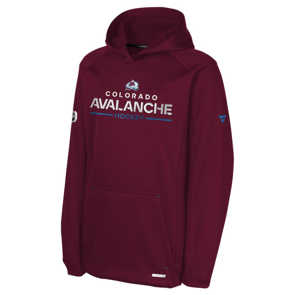 Colorado Avalanche Fanatics Youth Authentic Pro Rink Raglan Hoodie - Burgundy | US 202634981