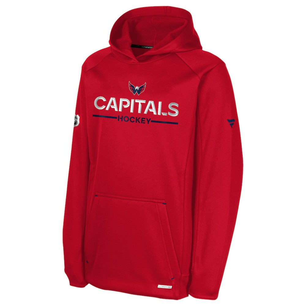 Washington Capitals Fanatics Youth Authentic Pro Rink Raglan Hoodie - Red | US 202634987