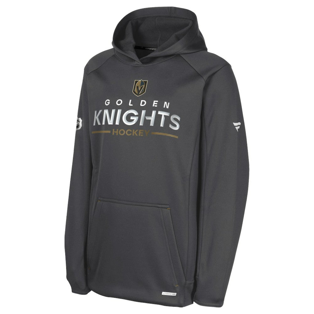 Vegas Golden Knights Fanatics Youth Authentic Pro Rink Raglan Hoodie - Gray | US 202634992