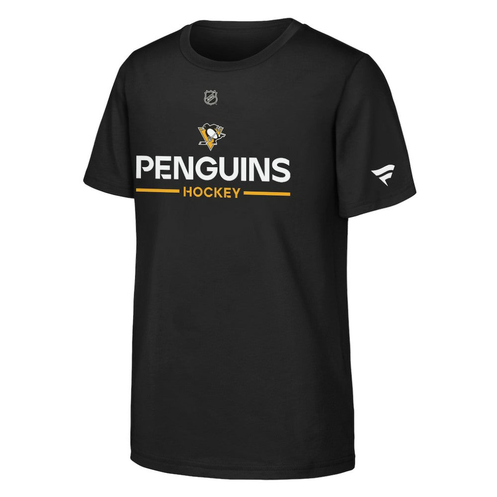 Pittsburgh Penguins Fanatics Youth Authentic Pro Wordmark T-Shirt - Black | US 202634997