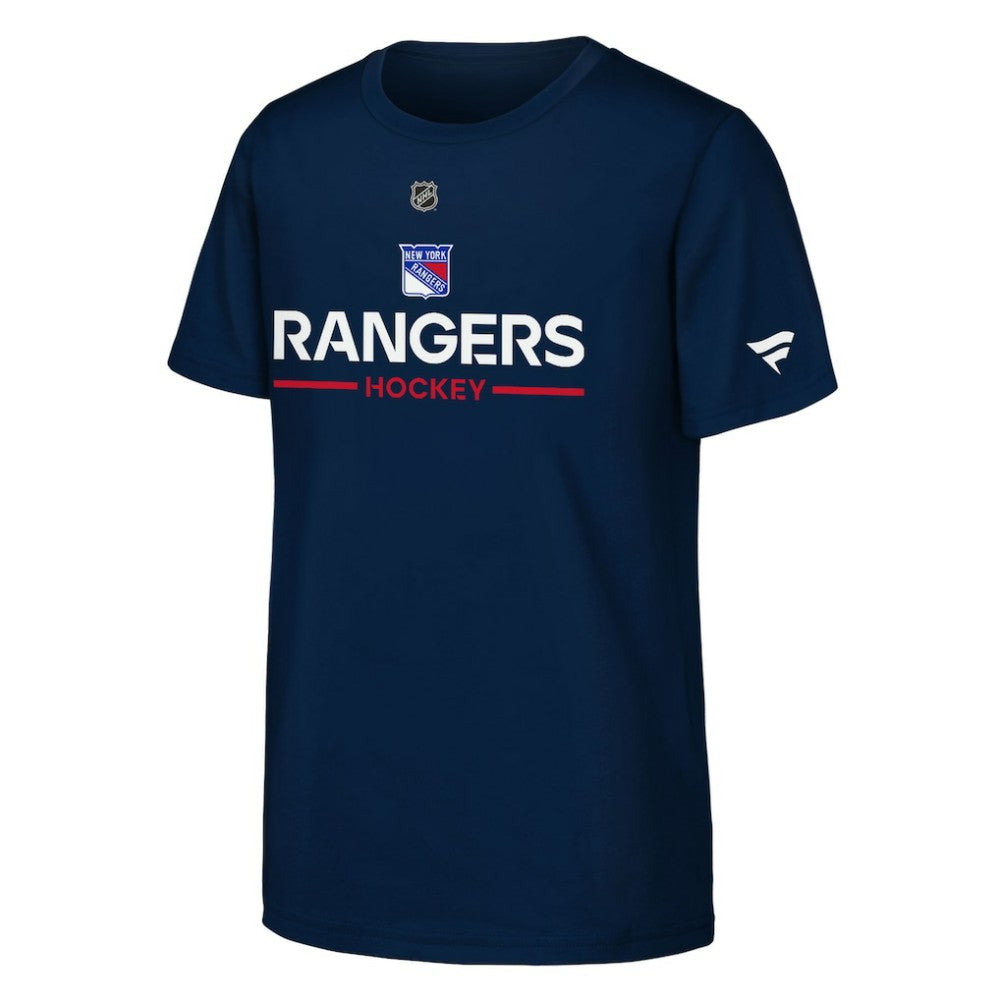 New York Rangers Fanatics Youth Authentic Pro Wordmark T-Shirt - Navy | US 202634999