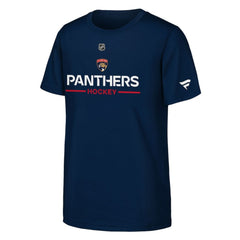 Florida Panthers Fanatics Youth Authentic Pro Wordmark T-Shirt - Navy | US 202635004