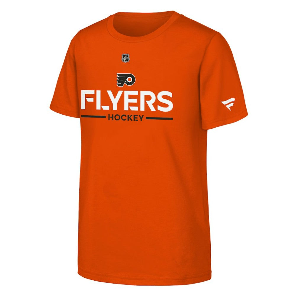 Philadelphia Flyers Fanatics Youth Authentic Pro Wordmark T-Shirt - Orange | US 202635014