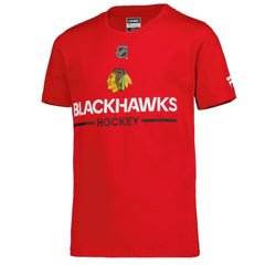 Chicago Blackhawks Fanatics Youth Authentic Pro Wordmark T-Shirt - Red | US 202635022