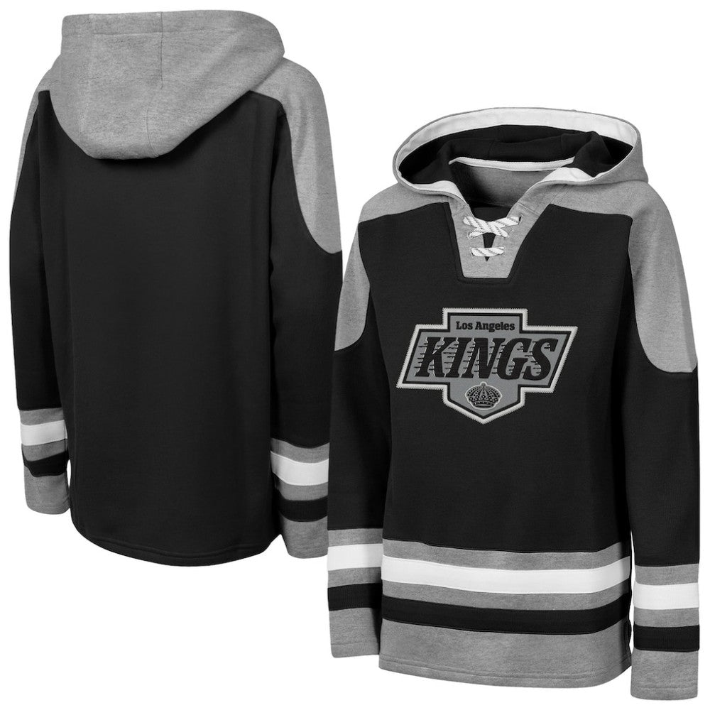 Los Angeles Kings Outerstuff Youth Ageless Must Have Home V-Neck Hoodie - Black | US 202635035