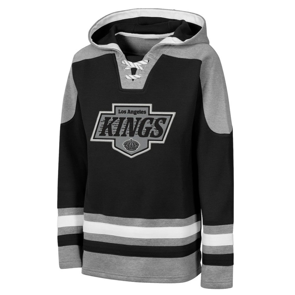 Los Angeles Kings Outerstuff Youth Ageless Must Have Home V-Neck Hoodie - Black | US 202635035