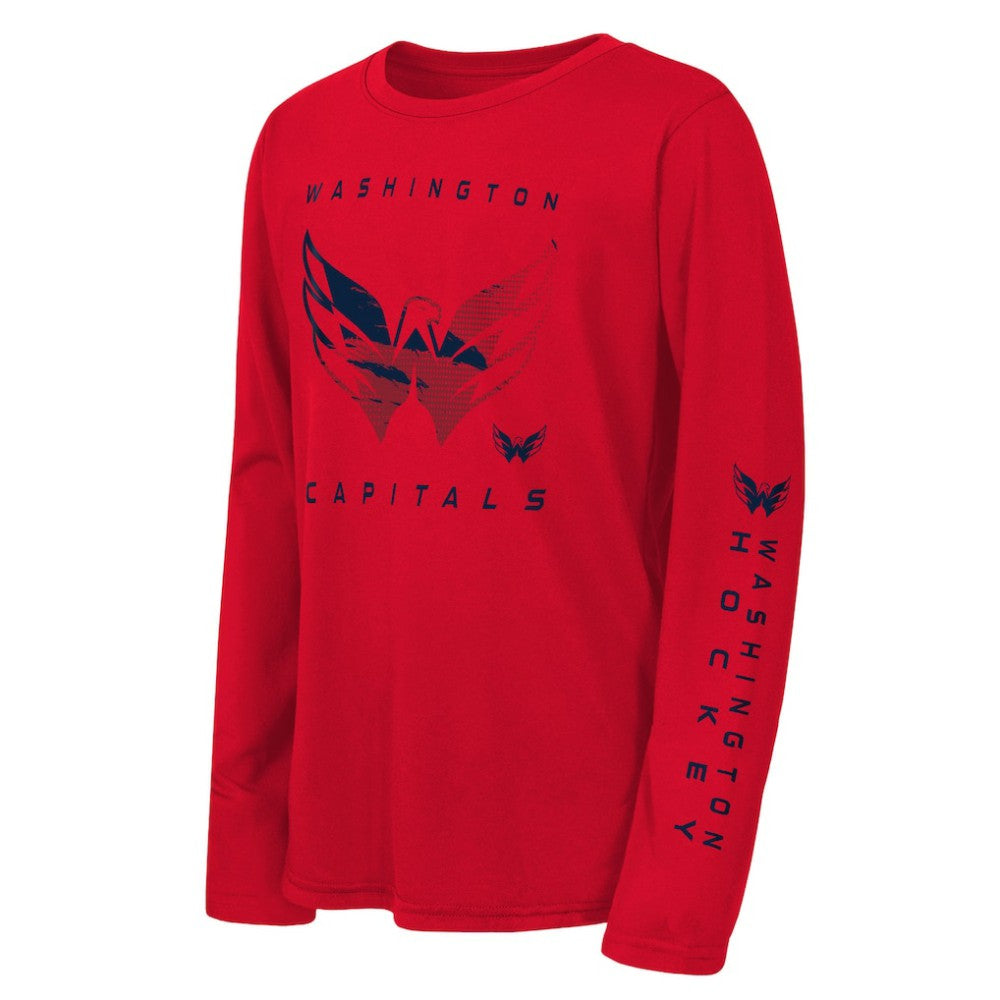 Washington Capitals Outerstuff Youth Seize the Win Long Sleeve T-Shirt - Red | US 202635050