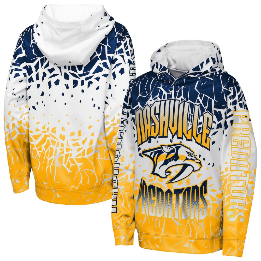 Nashville Predators Outerstuff Youth Frozen Frenzy Hoodie - Navy | US 202635066