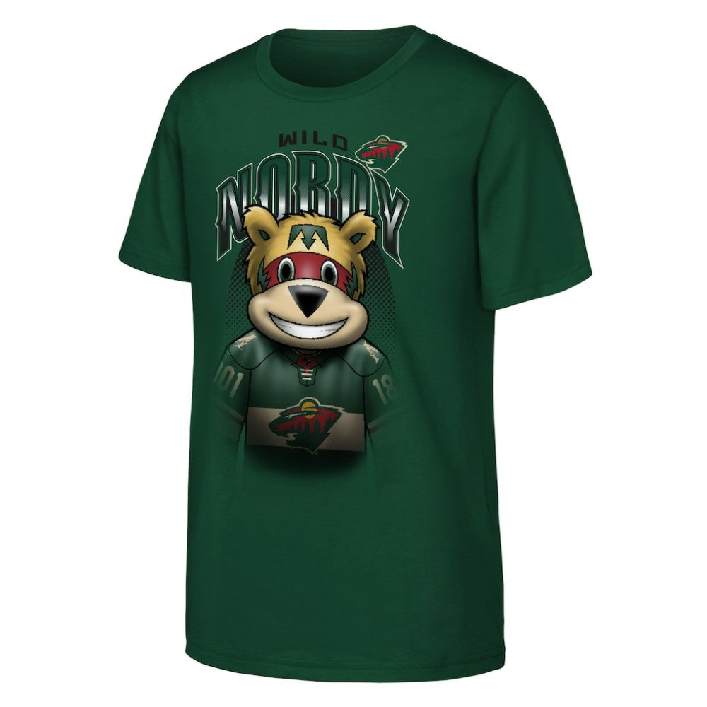 Minnesota Wild Outerstuff Youth Mascot Highlight T-Shirt - Green | US 202635075