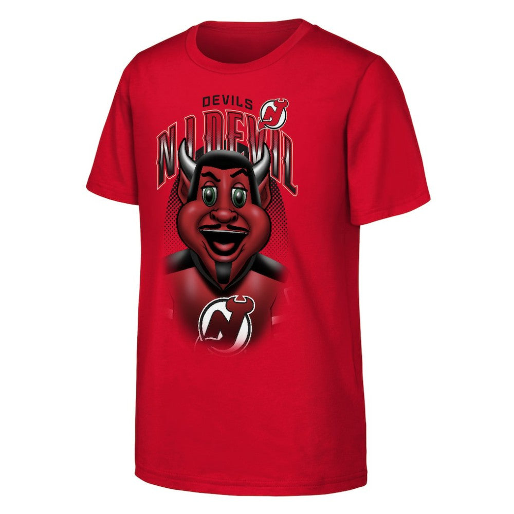 New Jersey Devils Outerstuff Youth Mascot Highlight T-Shirt - Red | US 202635088