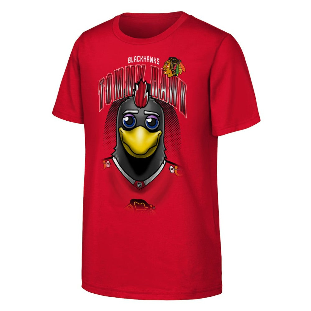 Chicago Blackhawks Outerstuff Youth Mascot Highlight T-Shirt - Red | US 202635091
