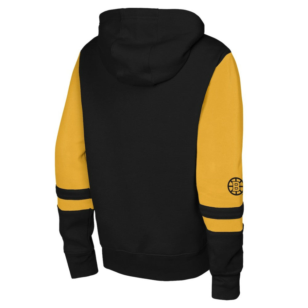 Boston Bruins Outerstuff Youth Face Off Full-Zip Hoodie - Black | US 202635096