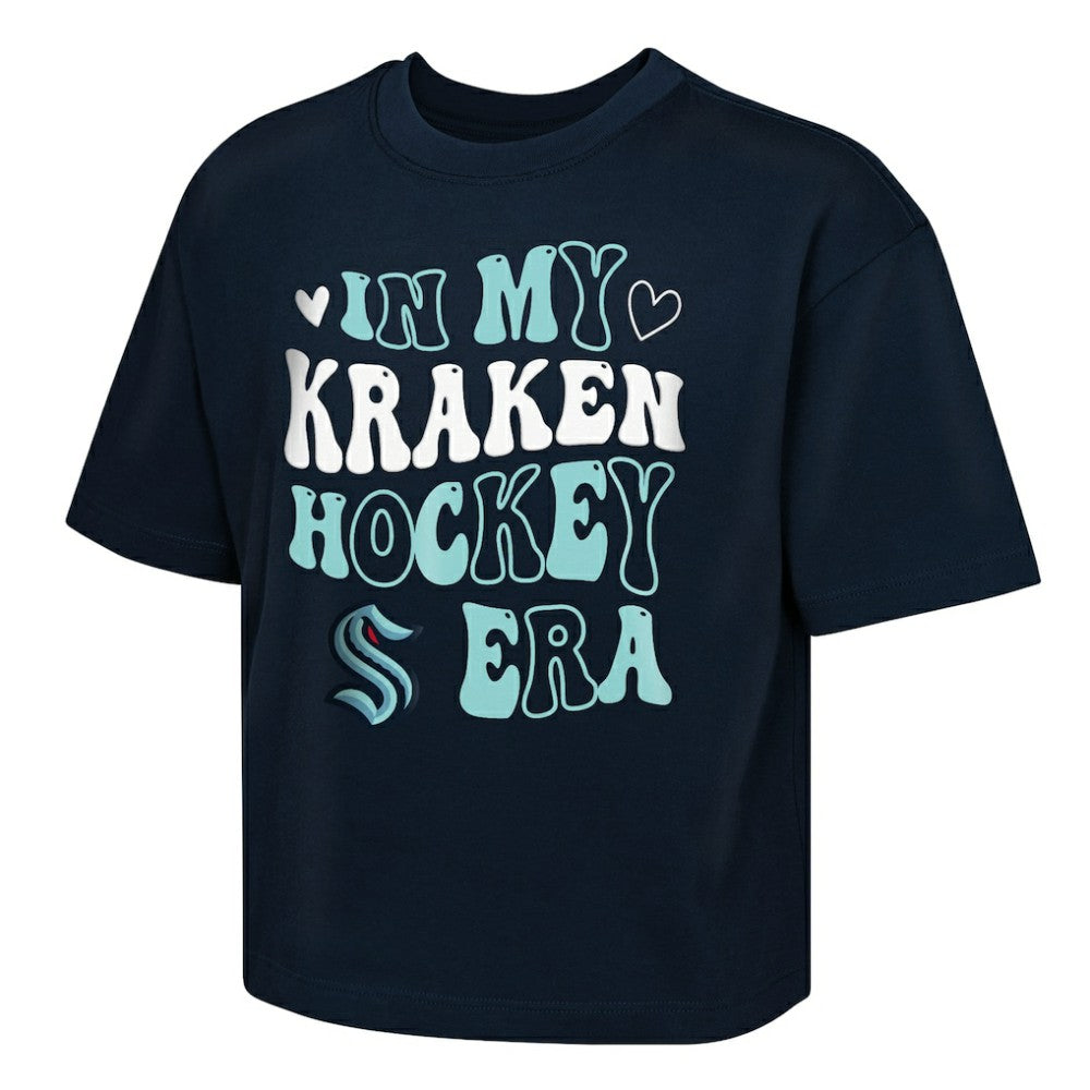 Seattle Kraken Outerstuff Girls Youth In My Era Boxy T-Shirt - Deep Sea Blue | US 202635105
