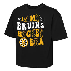 Boston Bruins Outerstuff Girls Youth In My Era Boxy T-Shirt - Black | US 202635108