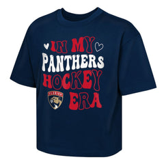Florida Panthers Outerstuff Girls Youth In My Era Boxy T-Shirt - Navy | US 202635111
