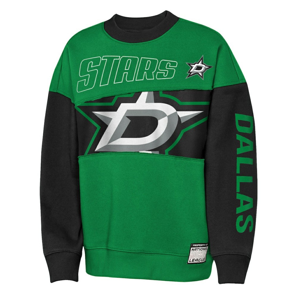 Dallas Stars Outerstuff Youth Impact Player Sweatshirt - Kelly Green/Black | US 202635171