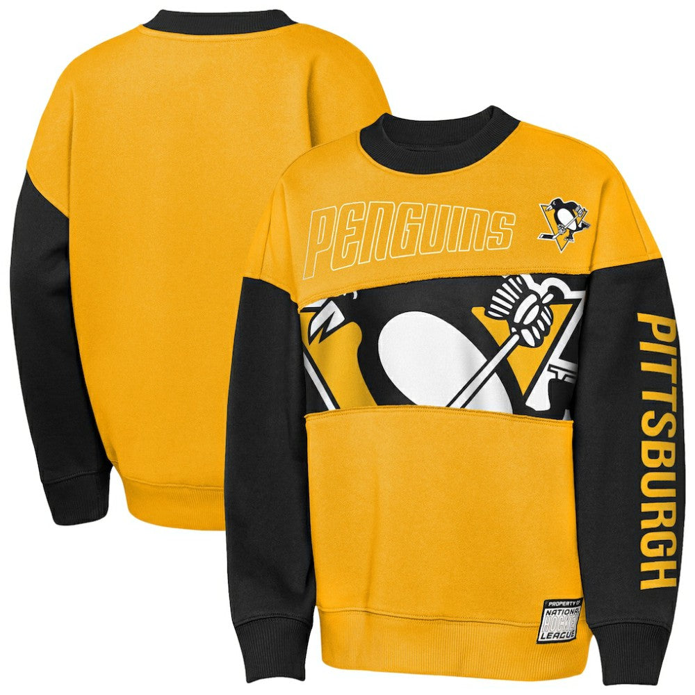 Pittsburgh Penguins Outerstuff Youth Impact Player Sweatshirt - Gold/Black | US 202635175