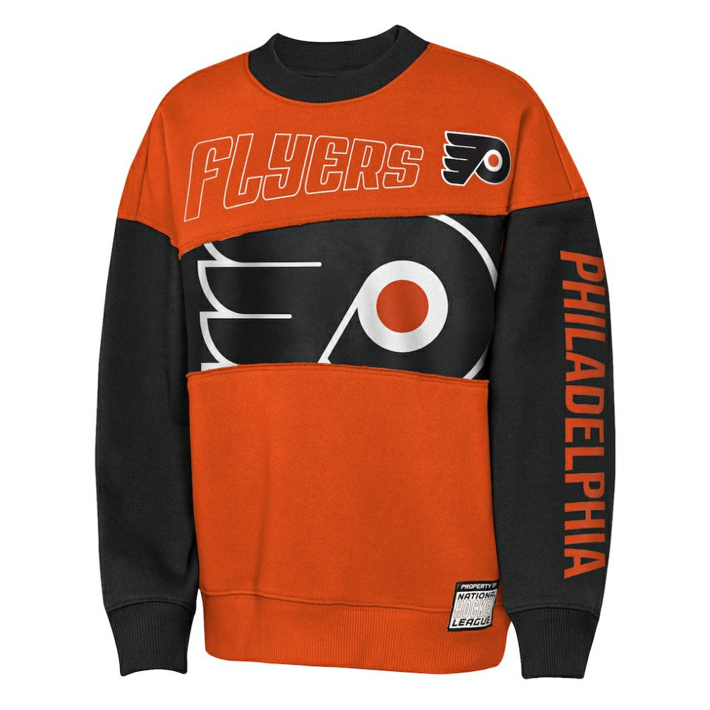 Philadelphia Flyers Outerstuff Youth Impact Player Sweatshirt - Orange/Black | US 202635177
