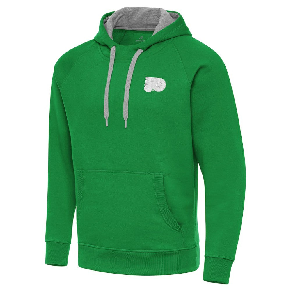 Philadelphia Flyers Antigua St. Patrick's Day Victory Pullover Hoodie - Kelly Green | US 202635193