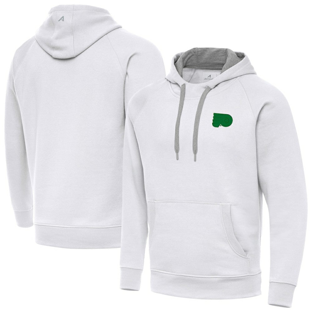 Philadelphia Flyers Antigua St. Patrick's Day Victory Pullover Hoodie - White | US 202635199