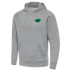 Minnesota Wild Antigua St. Patrick's Day Victory Pullover Hoodie - Heather Gray | US 202635202