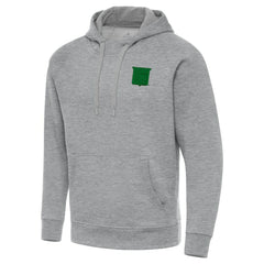 New York Rangers Antigua St. Patrick's Day Victory Pullover Hoodie - Heather Gray | US 202635203