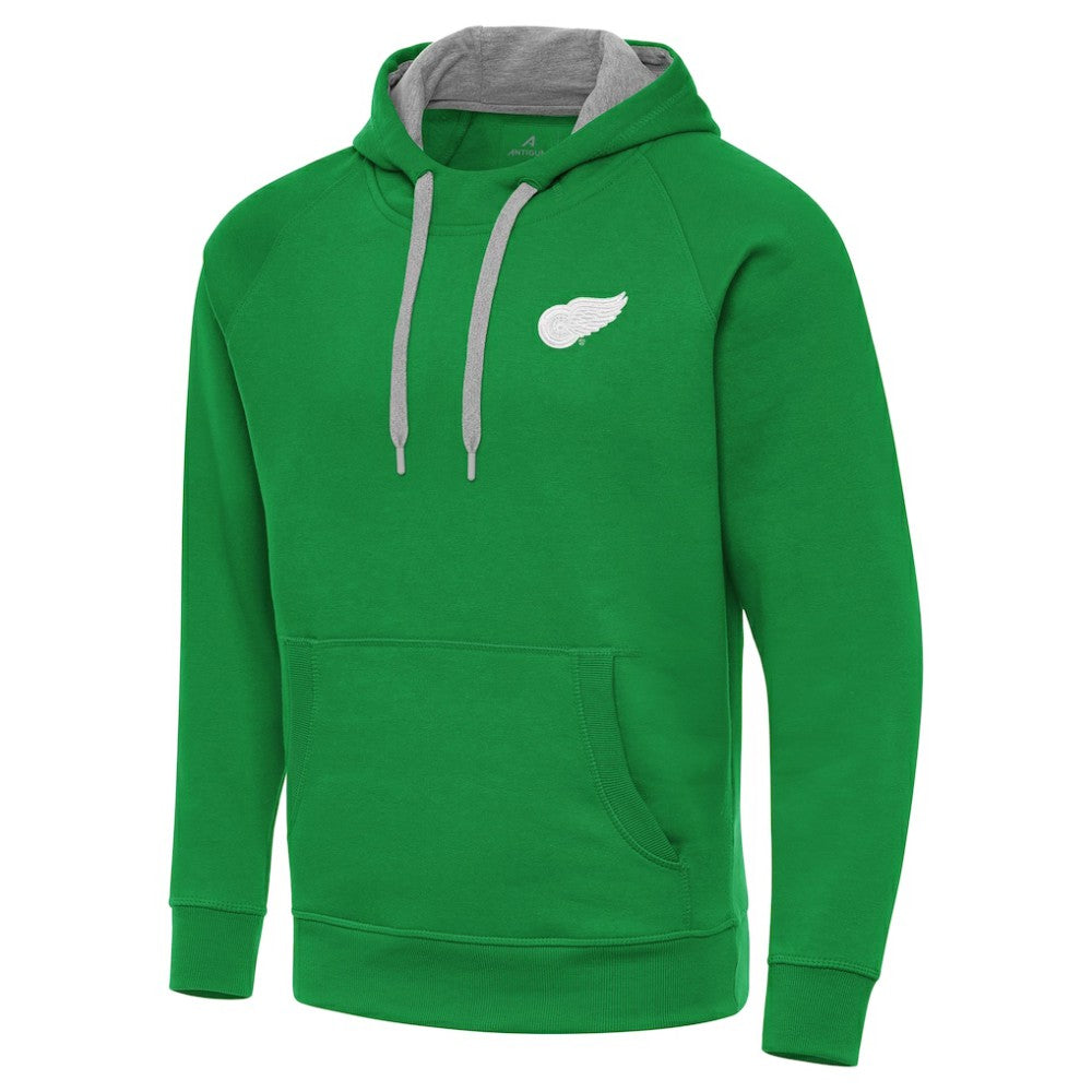 Detroit Red Wings Antigua St. Patrick's Day Victory Pullover Hoodie - Kelly Green | US 202635212