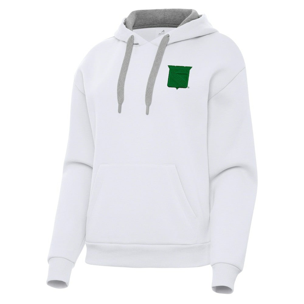 New York Rangers Antigua Women's St. Patrick's Day Victory Pullover Hoodie - White | US 202635227