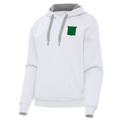 New York Rangers Antigua Women's St. Patrick's Day Victory Pullover Hoodie - White | US 202635227