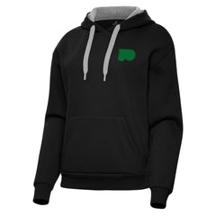 Philadelphia Flyers Antigua Women's St. Patrick's Day Victory Pullover Hoodie - Black | US 202635232