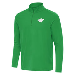 Minnesota Wild Antigua St. Patrick Intent Quarter-Zip Pullover Top - Kelly Green | US 202635307