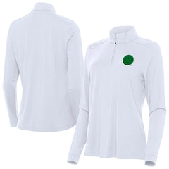 Boston Bruins Antigua Women's St. Patrick's Day Intent Quarter-Zip Performance Pullover - White | US 202635346