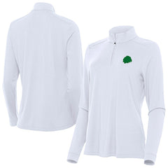 Chicago Blackhawks Antigua Women's St. Patrick's Day Intent Quarter-Zip Performance Pullover - White | US 202635349