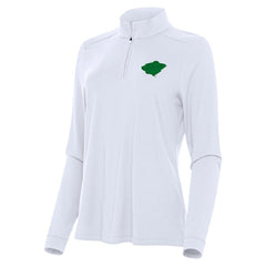 Minnesota Wild Antigua Women's St. Patrick's Day Intent Quarter-Zip Performance Pullover - White | US 202635358