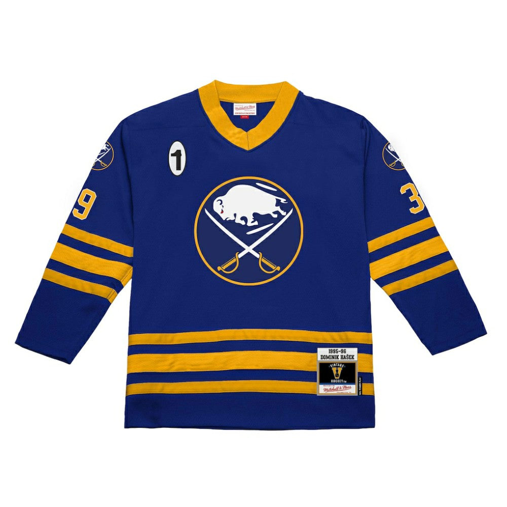 Dominik Hasek Buffalo Sabres Mitchell & Ness 1995-96 Power Play Jersey - Royal | US 202640351