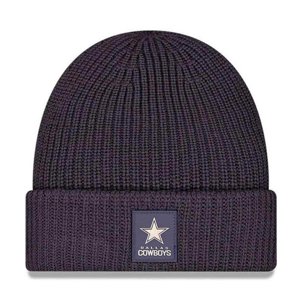 Dallas Cowboys New Era 2025 Sideline Cold Weather Cuffed Knit Hat - Charcoal Hats