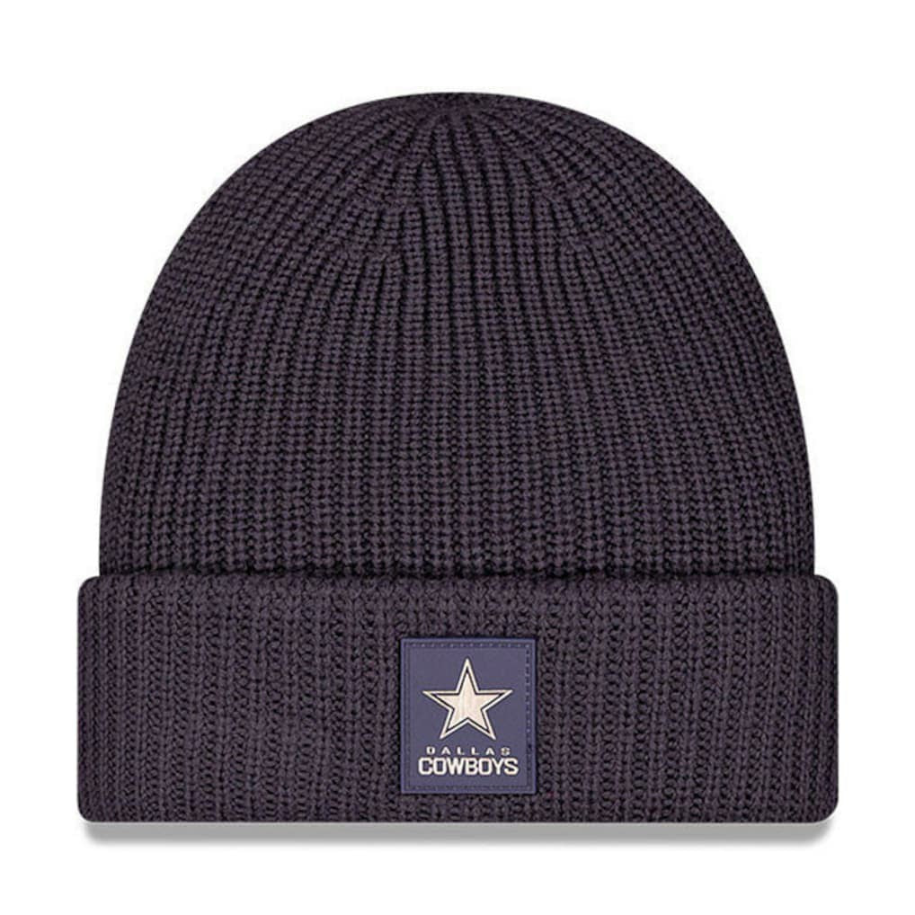 Dallas Cowboys New Era 2025 Sideline Cold Weather Cuffed Knit Hat - Charcoal Hats