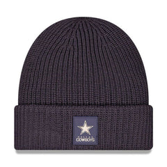 Dallas Cowboys New Era 2025 Sideline Cold Weather Cuffed Knit Hat - Charcoal Hats